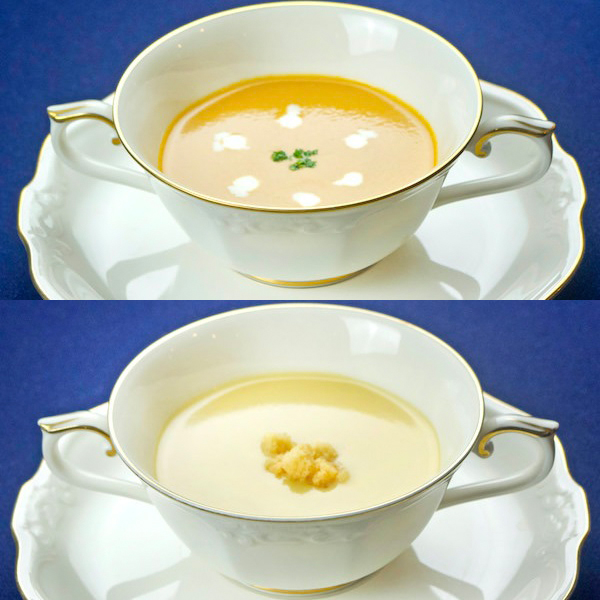 鹿児島　岩崎屋　いわさきや　いわさき車海老のビスク・安納芋とじゃがいものスープ2種12個セット