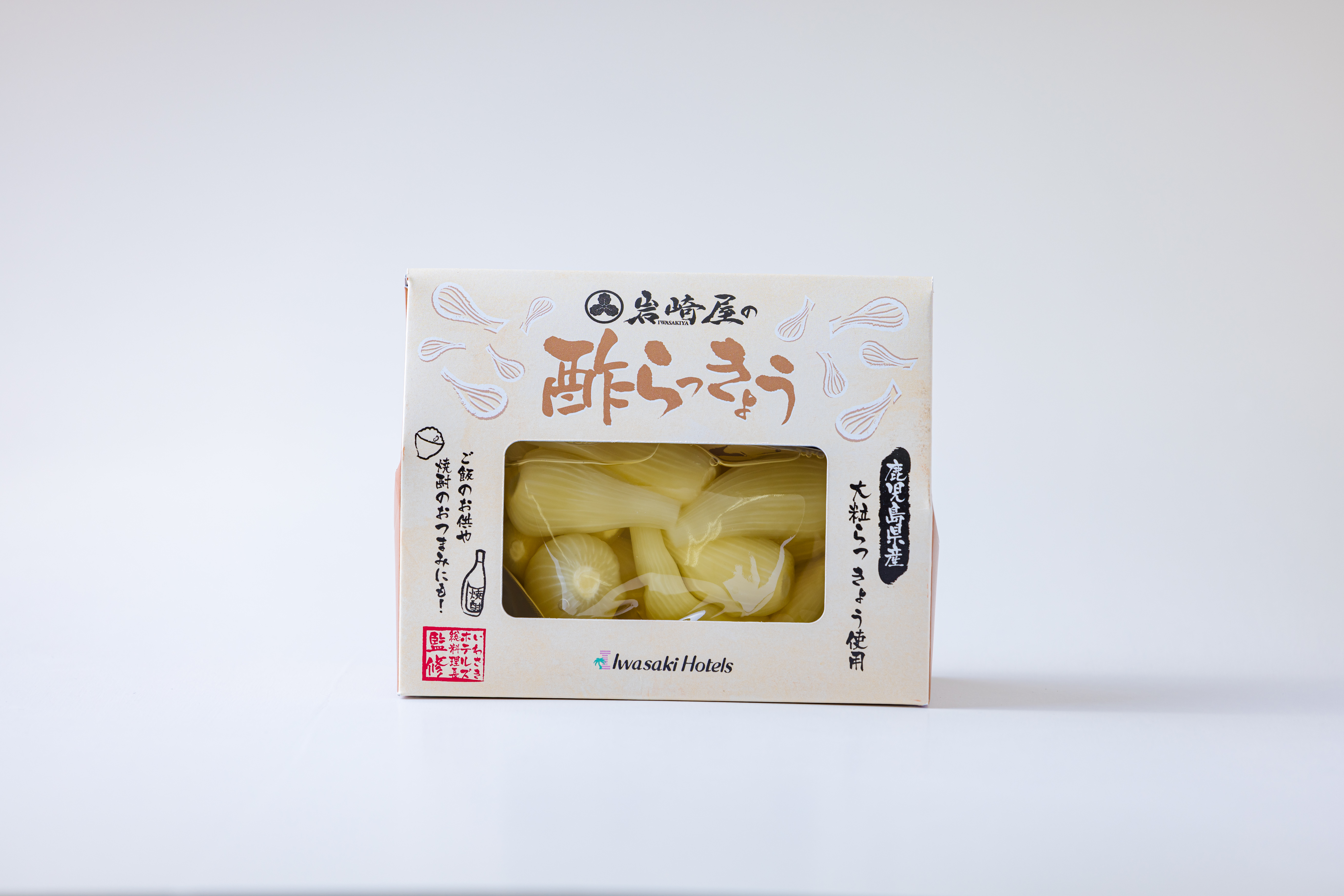 鹿児島　岩崎屋　いわさきや　白露焼酎＆おつまみセット　夏季限定ラベル焼酎(白露)・岩崎屋の酢らっきょう