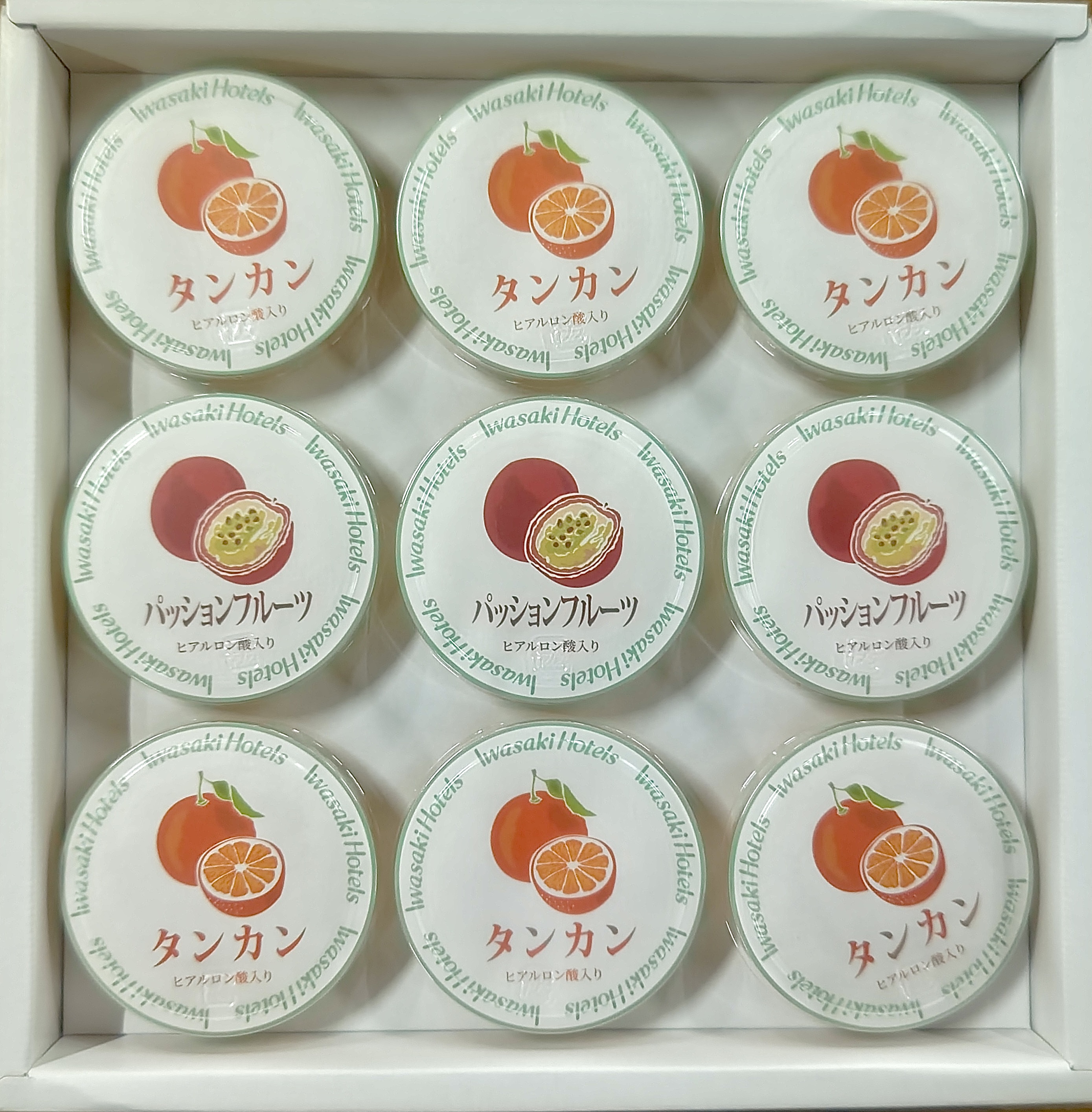 鹿児島　岩崎屋　いわさきや　ヒアルロン酸入フルーツゼリー９個セット