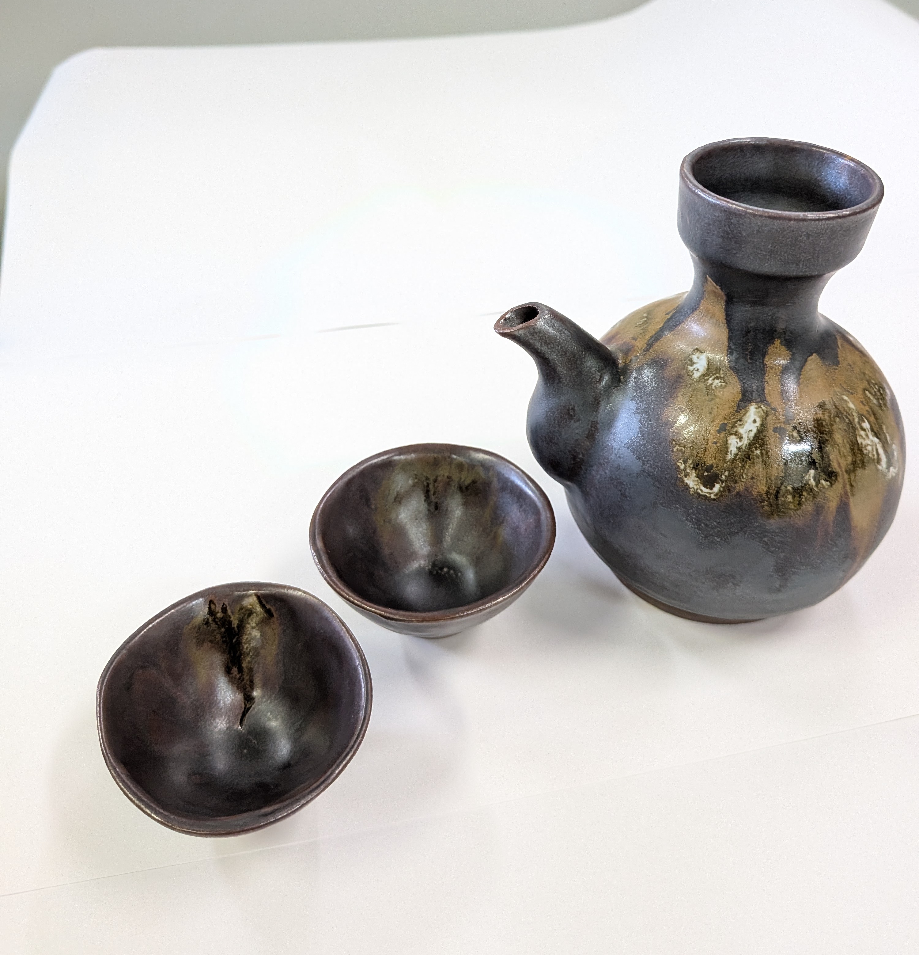 鹿児島　岩崎屋　いわさきや　匠の華720mlセット　黒薩摩徳利・盃(2個)セット約300ml